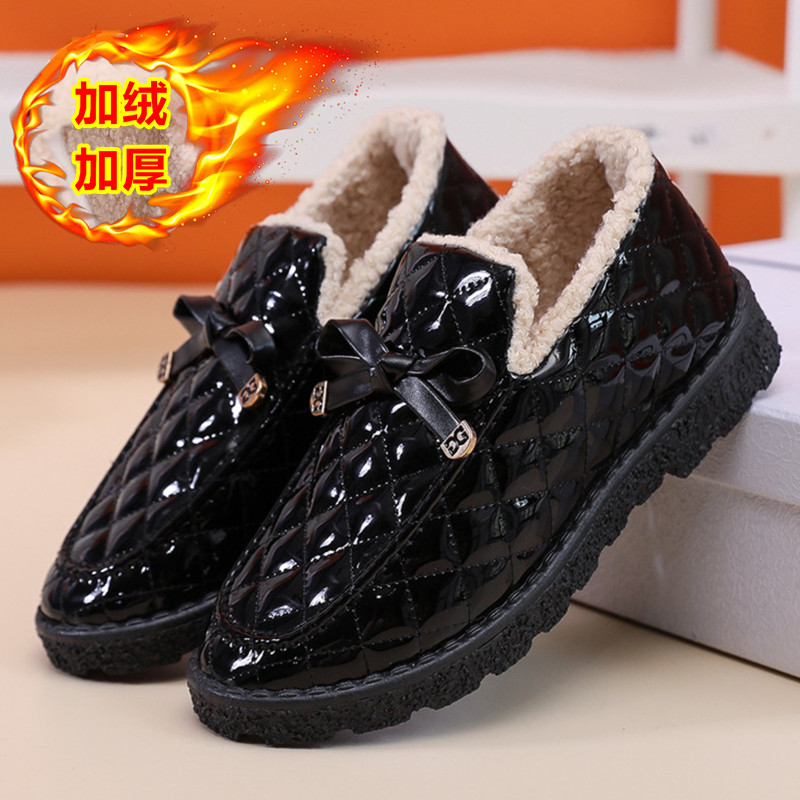 YH5雪地靴女短筒韩版皮面保暖