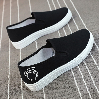 YH5低帮厚底帆布鞋女春夏季透气