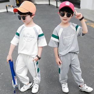 男童夏装套装2026年新款儿童短袖两件套宝宝帅洋气休闲韩版衣服潮