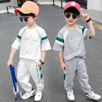 男童夏装套装2026年新款儿童短袖两件套宝宝帅洋气休闲韩版衣服潮