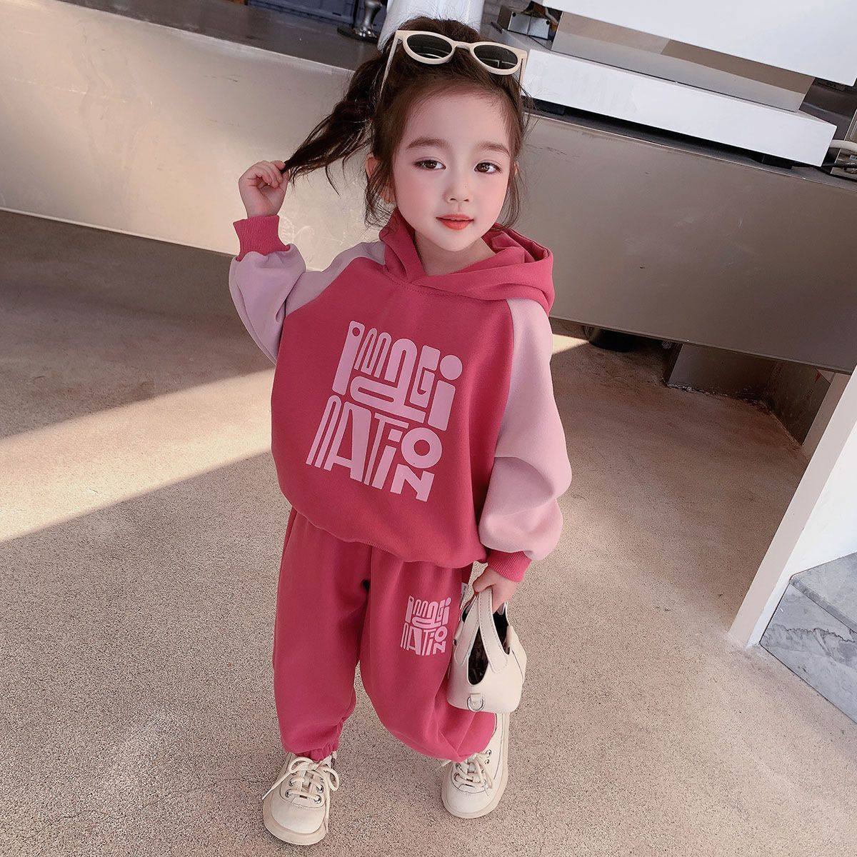 女童套装春秋2026新款洋气