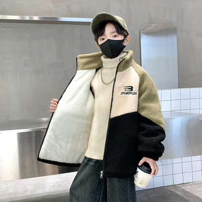 百威羊加绒加厚秋冬款立领毛毛衣