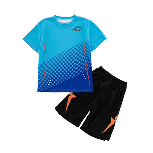 男童夏装运动套装2026新款速干篮球服中大儿童薄款夏季透气短袖潮