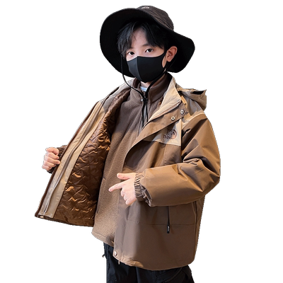 夹棉加厚秋冬立领摇粒绒外套