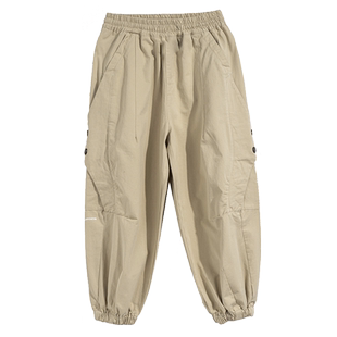 男童裤子春秋款2026新款中大童洋气酷帅运动裤儿童秋季炸街工装裤