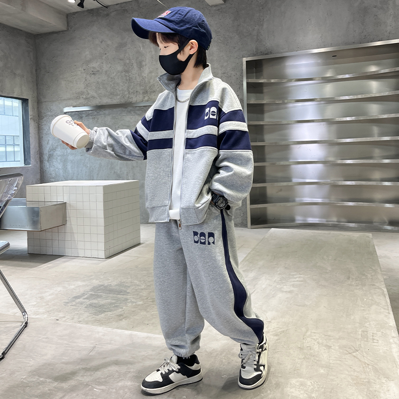 男童秋装套装2025新款运动网红炸街衣服中大儿童春秋款帅气时髦潮