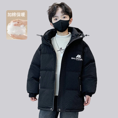 男童冬季棉服中大童男孩帅气