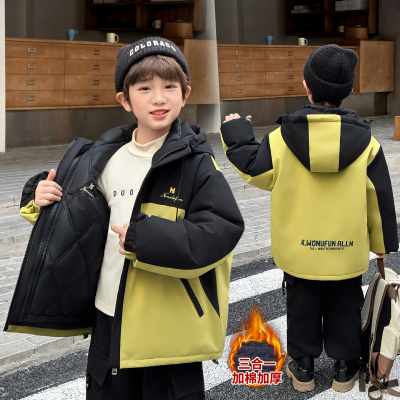 男童棉内胆儿童冬季冲锋衣