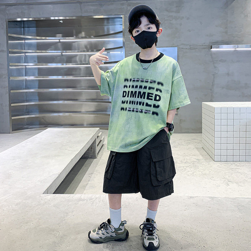 男童夏季套装2025新款儿童痞帅短袖中大童短裤两件套薄款男孩衣服,童装/婴儿装/亲子装,套装,淘宝优惠券,粉丝福利购,淘宝优惠卷