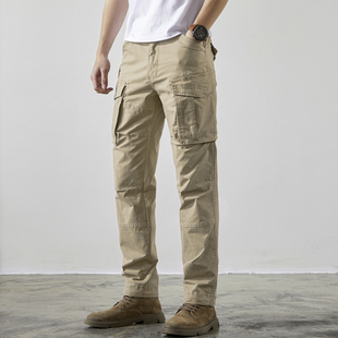 户外登山骑行男生束脚裤 工装 宽松直筒多口袋休闲裤 男秋冬新款 子 裤
