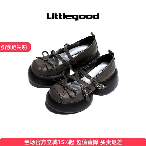 littlegood甜酷玛丽珍鞋