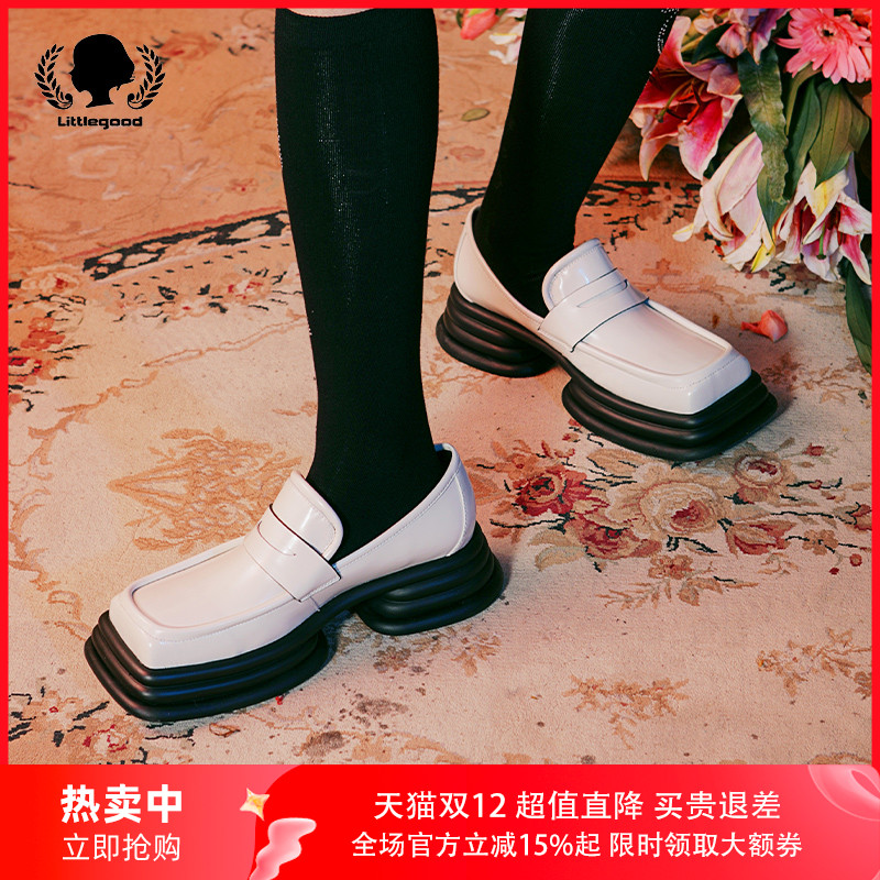 littlegood日系设计感百搭乐福鞋