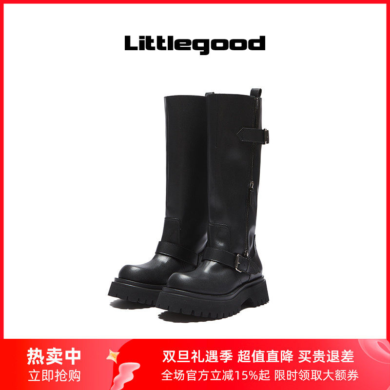 littlgood复古厚底马丁靴
