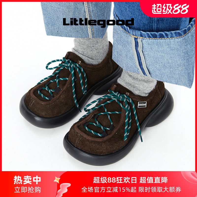 littlgood复古厚底小皮鞋