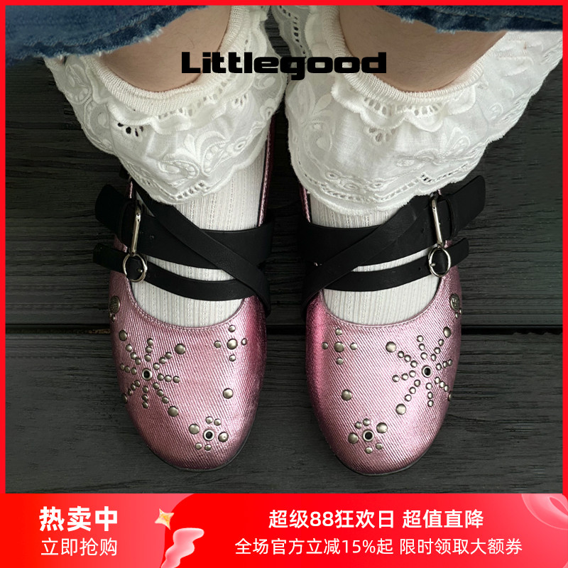 littlegood复古玛丽珍鞋