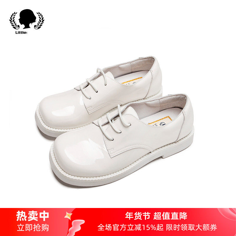 littlegood设计公主鞋女童小皮鞋秋冬新款百搭儿童单鞋软底学院风,童鞋/婴儿鞋/亲子鞋,皮鞋,淘宝优惠券,粉丝福利购,淘宝优惠卷