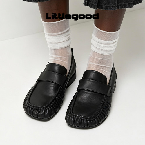 【新品推荐】littlegood日系复古乐福鞋女2026夏季新款百搭一脚蹬