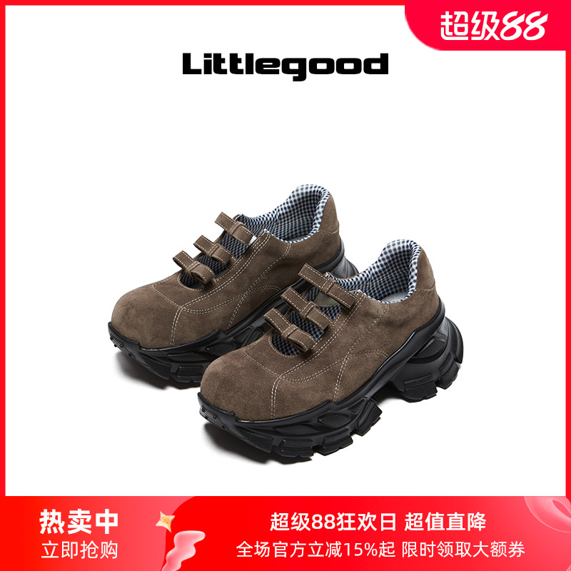 littlegood复古厚底玛丽珍鞋