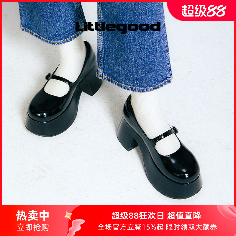 littlgood日系厚底玛丽珍鞋