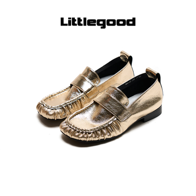 【新品推荐】littlegood日系复古乐福鞋女2026夏季新款百搭一脚蹬