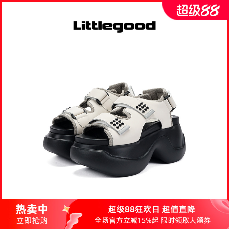littlegood复古运动凉鞋