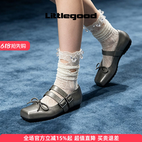 littlgood日系方头玛丽珍鞋