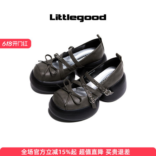 littlegood甜酷玛丽珍鞋
