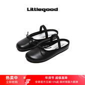 25SS littlegood甜美包头拖鞋 女2025春季 新款 蝴蝶结玛丽珍鞋