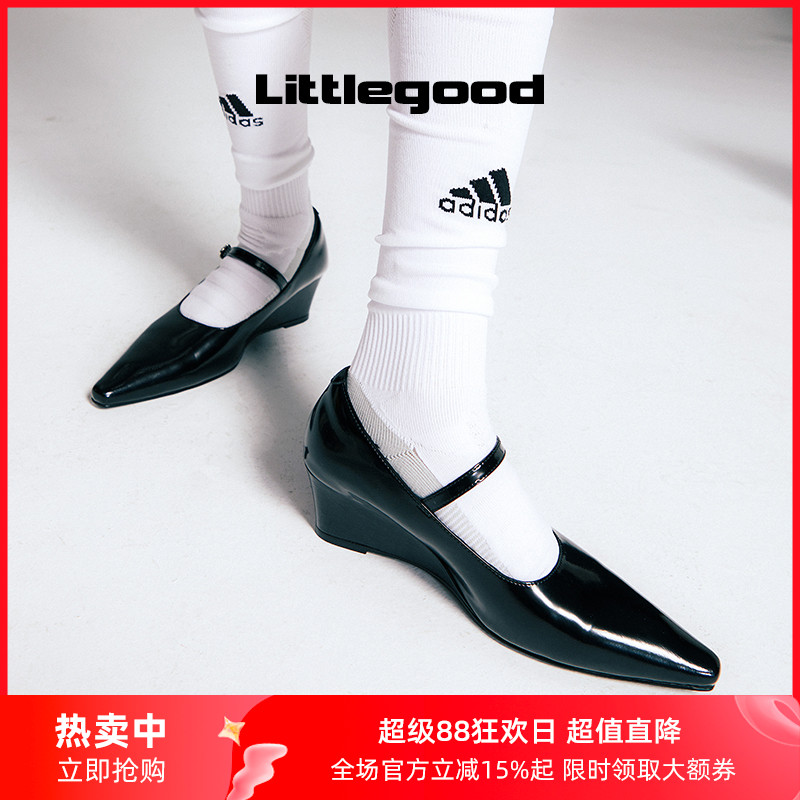 littlgood法式尖头玛丽珍鞋