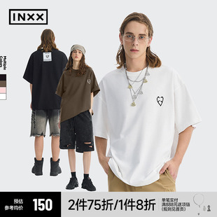T恤情侣休闲宽松打底衫 INXX APYD 潮牌基础简约多色长袖