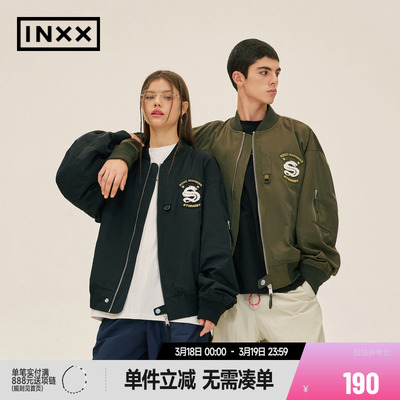【INXX】Standby潮牌新品工装感纯色夹克外套男女同款XME3141291