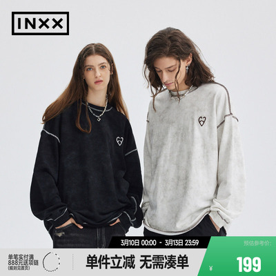 【INXX】APYD潮牌新品简约款宽松T恤男女同款长袖APE3010851