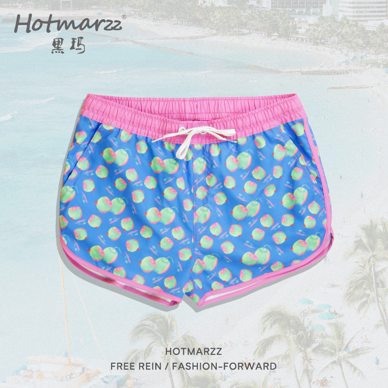 沙滩裤女速干可下水夏季水上乐园海边室外度假潮牌短裤冲浪游泳裤