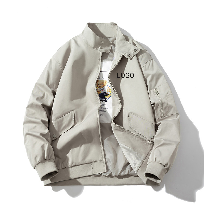 飞行员夹克定制工作服印字LOGO图片