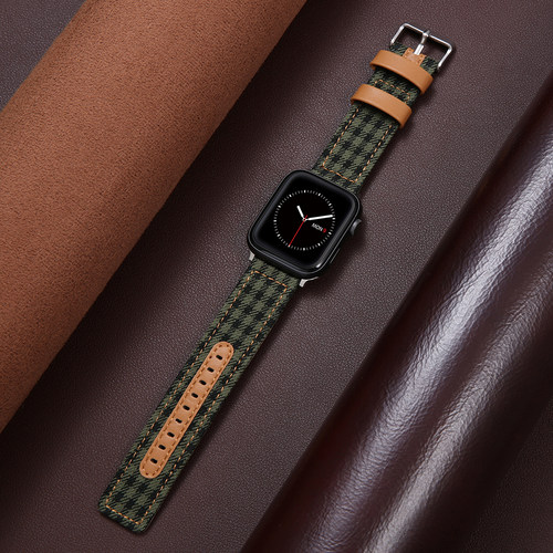 适用新款苹果iwatch编织表带