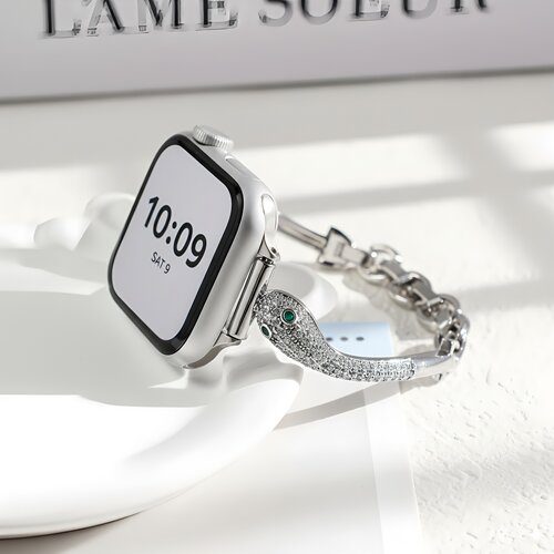 适用iwatchs10代高级感金属表带