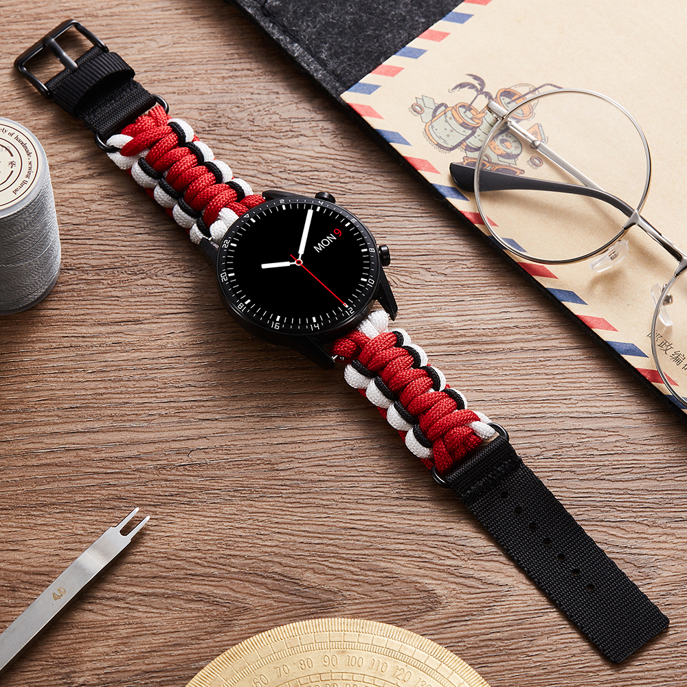 索柯适用华为GT4手表watch4经典扣gt5新款watchgt3编织表带watch3户外运动GT2pro智能pronew尼龙男款buds