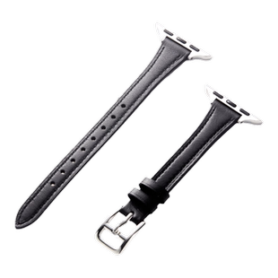 索柯适用于apple watch10代苹果手表s9表带真皮iwatch4/5/6/7/8头层牛皮透气小蛮腰皮质42mm女款小众40细潮牌