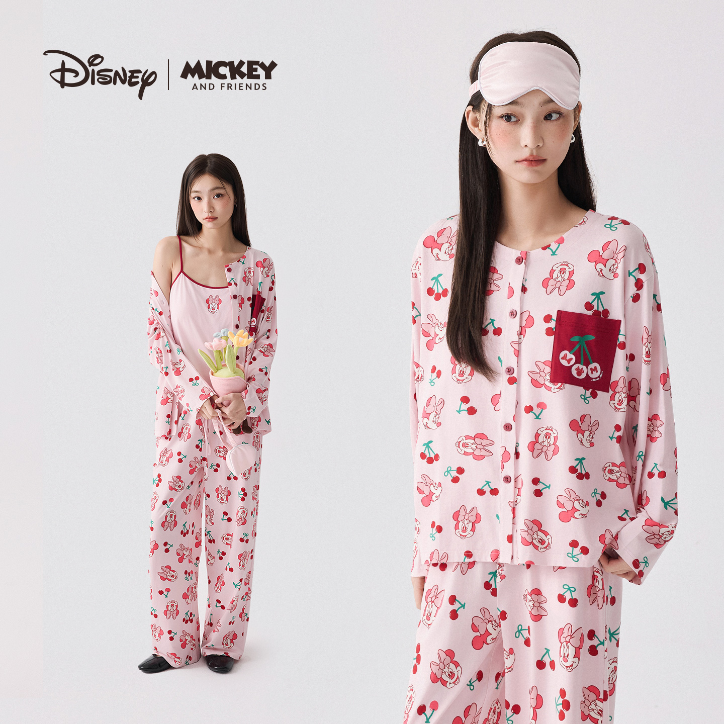 迪士尼米妮莫代尔棉家居服