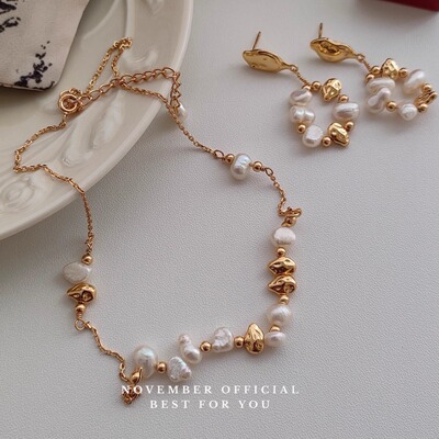 原创设计小众珍珠项链简约高级