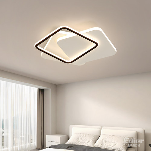 led简约现代卧室几何吸顶灯
