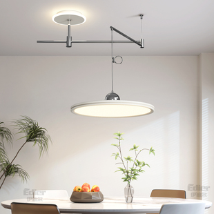 现代简约餐厅氛围吊灯极简轻奢餐桌灯高级感摇臂吊线灯具2026新款