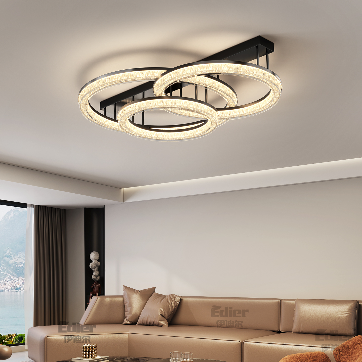 客厅吸顶灯意式轻奢高级感