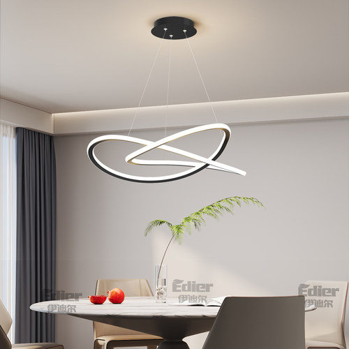 餐厅吊灯艺术环形设计感灯