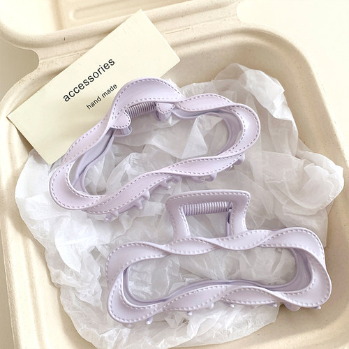 奶油泡泡~紫色云朵抓夹