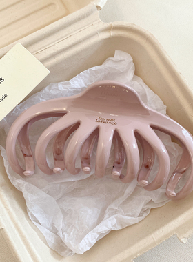 高级感紫色抓夹女后脑勺盘发鲨鱼夹发量多发夹南瓜夹高品质头饰