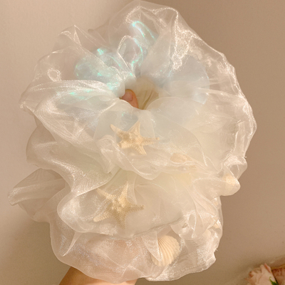 梦幻泡泡~人鱼姬网纱海星发圈