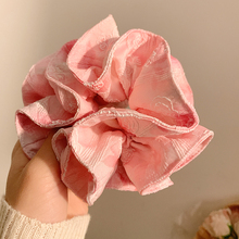 桃夭弥漫~新中式粉色大肠发圈女高级感绝美头饰大号发绳春季新款