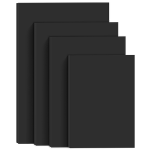 A4A3黑卡纸八开四开全开4K厚硬手工纸8K黑色卡纸A0黑纸绘画纸美术专用硬卡纸打印diy名片纸手抄报A1 A2画画纸