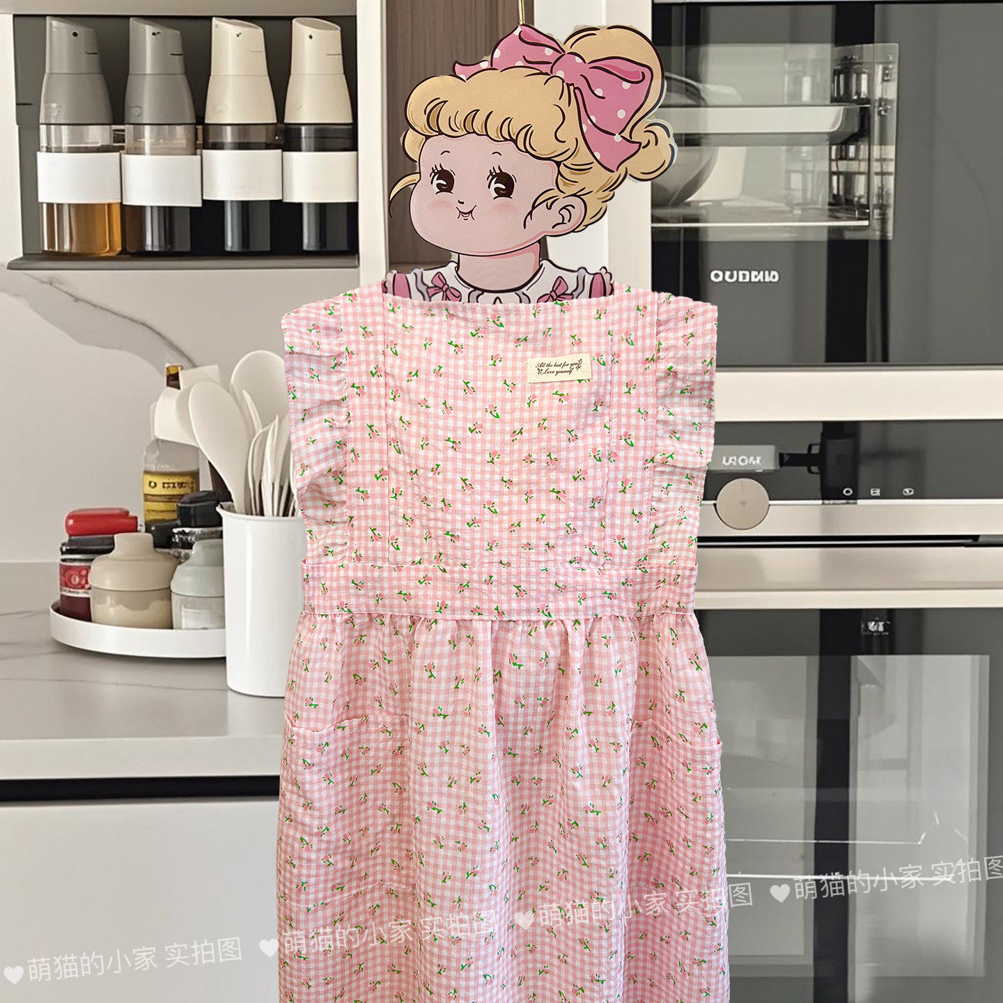 围裙夏季薄款家用厨房2025新款高级感年轻款做饭罩衣少女透气围裙